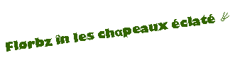 Text Box: Flrbz n les chαpeaux clat ☄